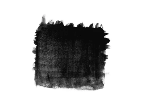 Colore Grafico Nero Patch Pennellate Effetto Sfondo Disegni Elemento — Foto Stock