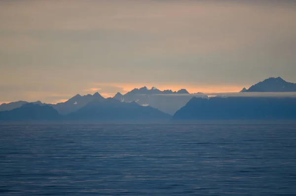 Vacker Solnedgång Över Havet — Stockfoto