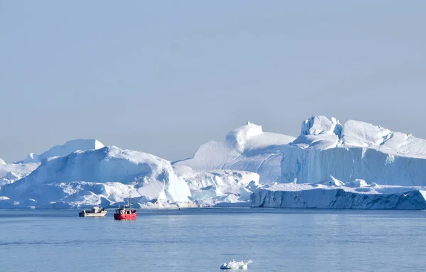 Антарктический Ландшафт Айсбергом Шпицбергеном Северным Путем — стоковое фото
