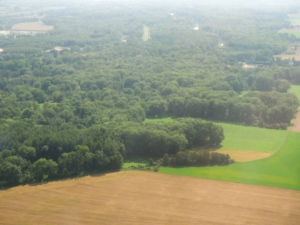 Vista Aérea Alemania Vista Desde Avión — Foto de Stock