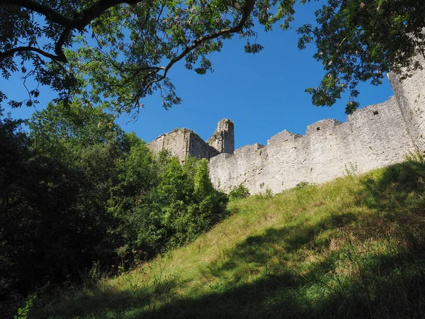 Ruínas Castelo Chepstow Castell Cas Gwent Galês Chepstow Reino Unido — Fotografia de Stock