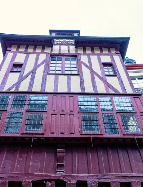 Vintage Architecture Old Town Dinan Brittany France Στις Μαΐου 2019 — Φωτογραφία Αρχείου