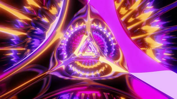Светящийся Треугольник Абстрактный Wireframe Muticolor Красочный Иллюстрации Дизайн Современный Абстрактный — стоковое фото