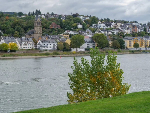 Ciudad Koblenz Río Rin Alemania —  Fotos de Stock