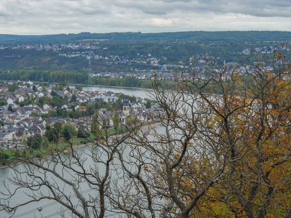 Město Koblenz Řeky Rýna Německu — Stock fotografie