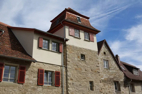 Παλιό Σπίτι Στην Πόλη Του Rothenburg Der Tauber Ισπανία — Φωτογραφία Αρχείου