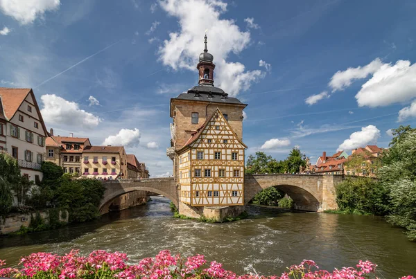 Blick Auf Bamberg Und Die Regnitz — Stock fotografie