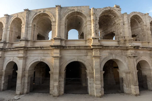 Das Römische Amphitheater Der Altstadt Von Arles Der Provence Süden — Stockfoto