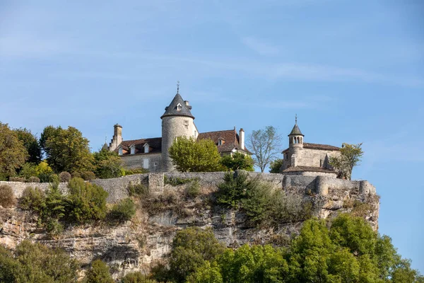 Castelo Belcastel Lacave Lote Midi Pyrenees França — Fotografia de Stock