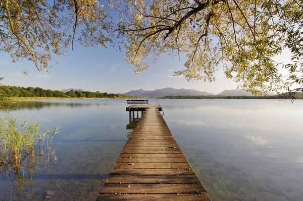 Chiemsee Cerca Rimsting Chiemgau Alta Baviera Alemania — Foto de Stock