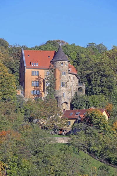 Castelo Acima Rotenberg Perto Rauenberg Outubro — Fotografia de Stock