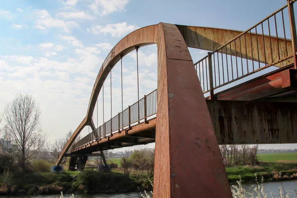 Подробности Мосте Мостовом Столбе — стоковое фото