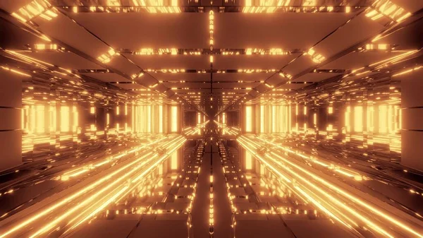 Futurisztikus Tér Templom Alagút Folyosó Hűvös Gondolatok Üveg Alsó Renderelés — Stock Fotó