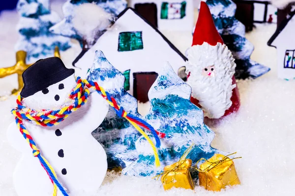 Anticipación Navidad Entre Los Muñecos Nieve —  Fotos de Stock