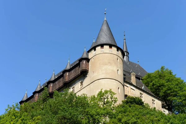 Schilderachtig Uitzicht Majestueuze Middeleeuwse Kasteelarchitectuur — Stockfoto