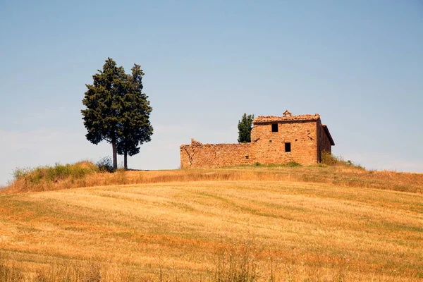 Toskana Italien Juli 2019 Blick Auf Das Alte Mittelalterliche Dorf — Stockfoto