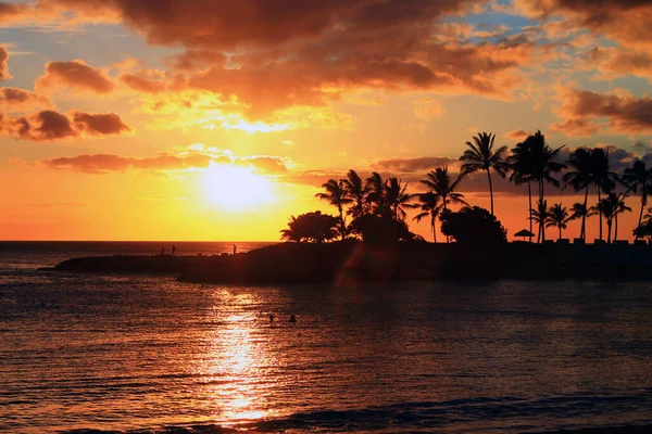 Bellissimo Tramonto Sul Mare — Foto Stock