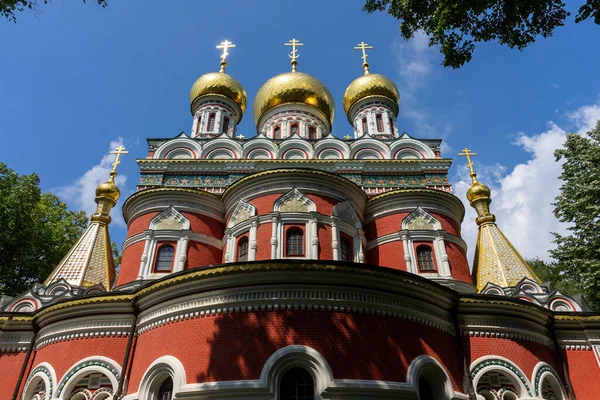 基督诞生纪念寺 希普卡纪念教堂或希普卡修道院 保加利亚 俄罗斯友谊的第一个纪念碑 — 图库照片