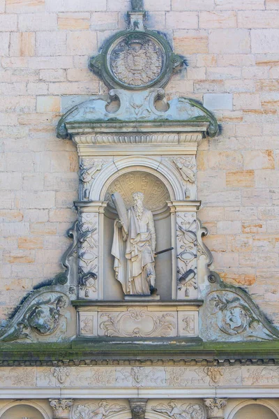 Castillo Medieval Kronborg Estrecho Oresund Detalle Fachada Helsingor Dinamarca — Foto de Stock