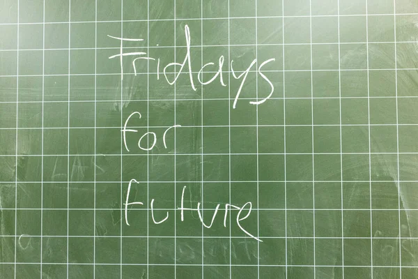 Fridays Future Blackboard — Stock Photo, Image