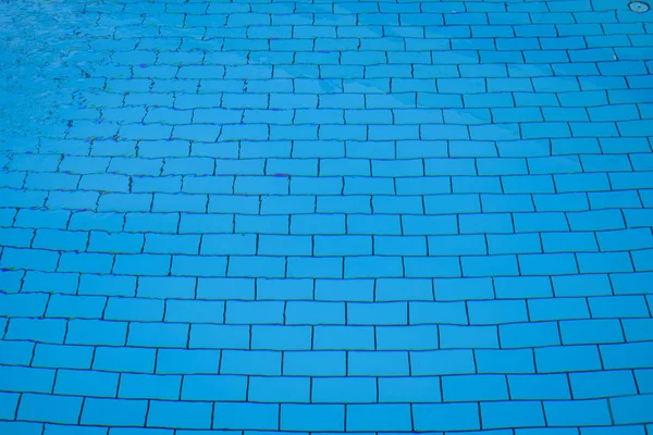 Fundo Azul Piscina Piscina Vista Superior Água Azulejo Piscina Retangular — Fotografia de Stock