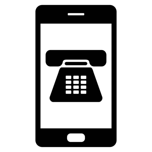 Mobilní Telefon Jednoduchá Ilustrace — Stock fotografie