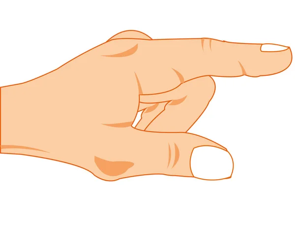 Handen Håller Handflata Vektor Illustration — Stockfoto