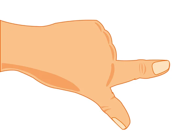 Hand Der Person Mit Ausgestreckten Zeigefingern — Stockfoto
