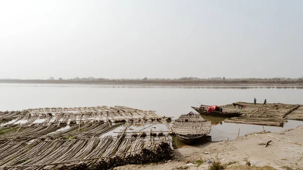 Надя Джалунгі Ріверсайд Західна Бенгалія Жовтня 2018 Hooghly River Вид — стокове фото