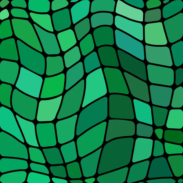 Abstraktní Vektor Mozaika Barevného Skla Pozadí Zelená Žlutá — Stock fotografie
