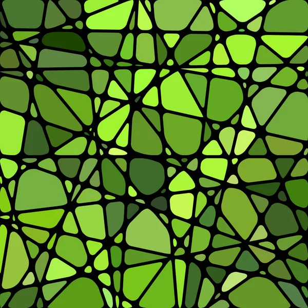 Abstrato Vetor Manchado Vidro Mosaico Fundo Verde Amarelo — Fotografia de Stock