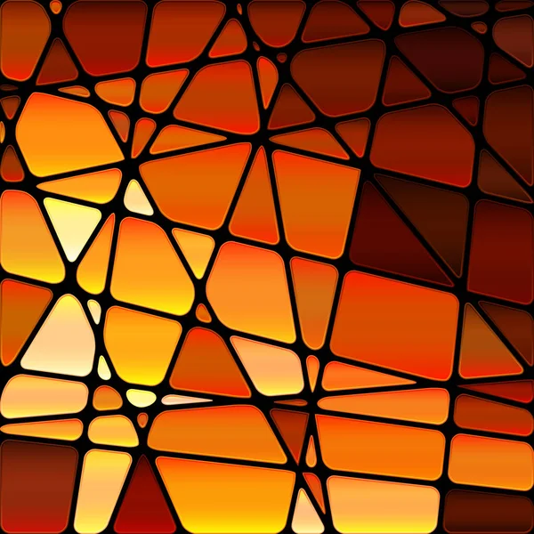 Абстрактний Вектор Вітражі Мозаїка Фон Червоний Жовтий — стокове фото