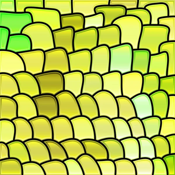 Абстрактний Вектор Вітраж Мозаїка Фон Зелений Жовтий — стокове фото