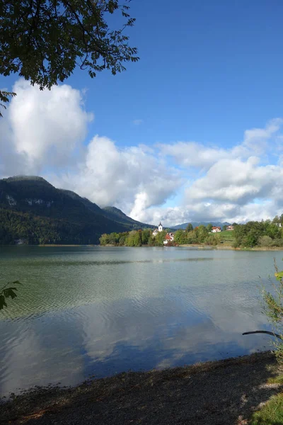 Katholische Pfarrkirche Walburga Philippus Und Jakobus Weißensee — Stockfoto