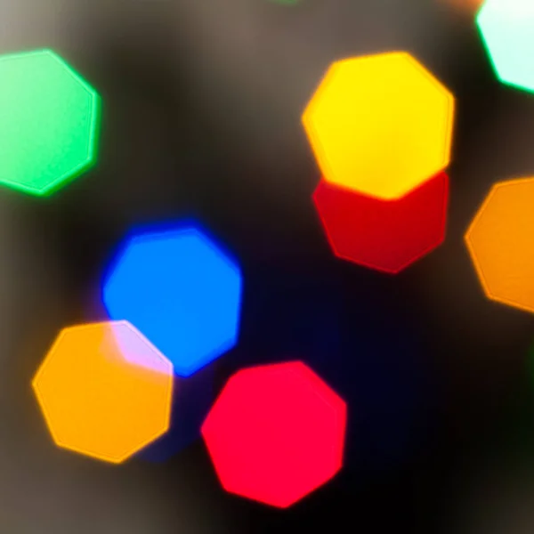 Colourful Festive Multi Colored Circles Defocused Abstract Multicolored Bokeh Lights — Stock Photo, Image
