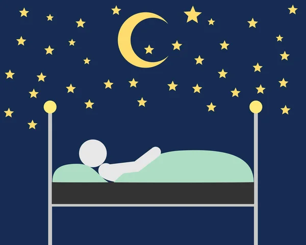 Illustration Sleeping Boy Star — Stock Photo, Image