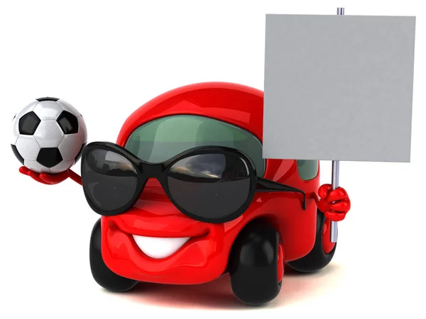 玩具球3D图解的玩具车 — 图库照片