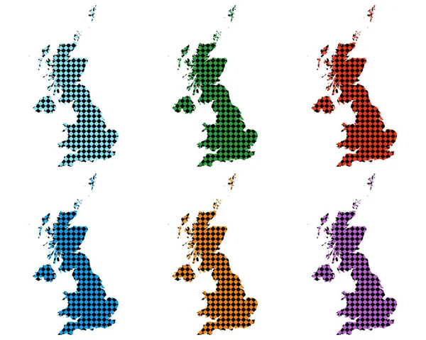 Mappa Europa Con Diversi Colori Texture — Foto Stock