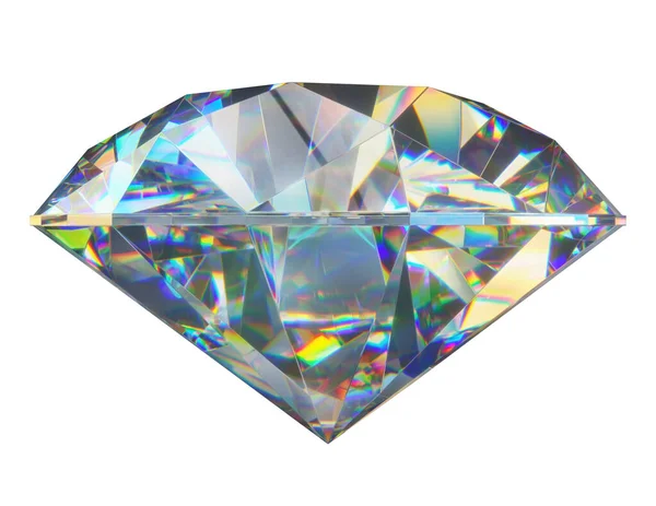 Diamant Isoliert Auf Weißem Hintergrund — Stockfoto