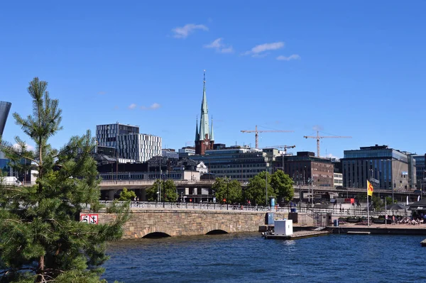 Viaje Para Escandinávia Verão Estocolmo Suécia — Fotografia de Stock