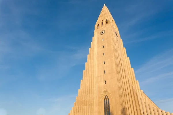 Hallgrimskirkja Kirche Außenansicht Wahrzeichen Von Reykjavik Kathedrale Von Reykjavik — Stockfoto