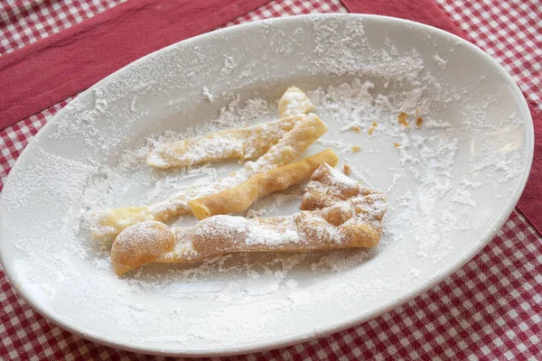 Italienisches Süßgebäck Für Den Karneval Namens Frappe — Stockfoto