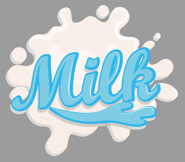 Milk Dairy Fresh Splash Liquid White Calcium Illustration — Stock Photo, Image