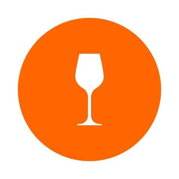 Icona Del Bicchiere Vino Illustrazione Vettoriale — Foto Stock