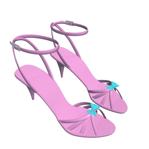 Sepatu Hak Tinggi Stilleto Pink Atau Sepatu Hak Tinggi Pinggul — Stok Foto