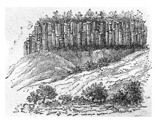 Basaltsäulen Der Auvergne Gravierte Illustration Von Natürlicher Schöpfung Und Lebewesen — Stockfoto