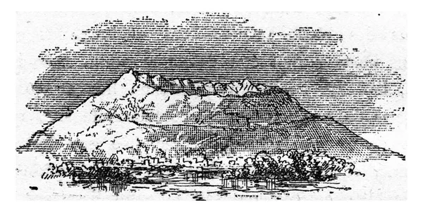 Vesuv Der Zeit Von Strabo Jahrgangsgravur Von Natürlicher Schöpfung Und — Stockfoto