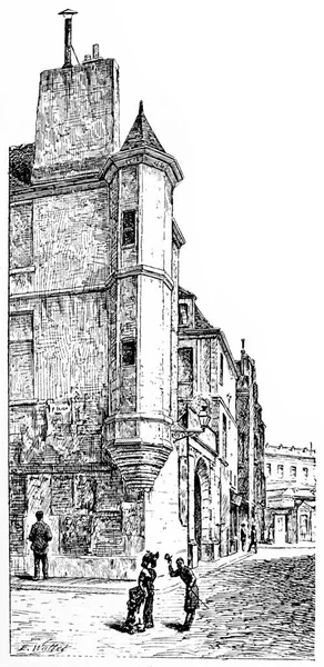 Illustration Ancienne Vintage Bâtiment — Photo