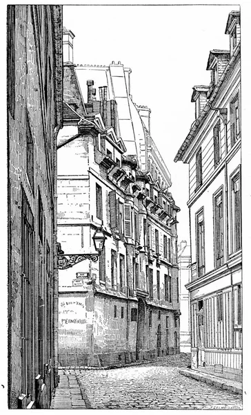 Óváros Szüret Retro Illusztráció — Stock Fotó