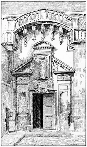 Παλιά Και Παλιά Εικονογράφηση Της Εκκλησίας — Φωτογραφία Αρχείου